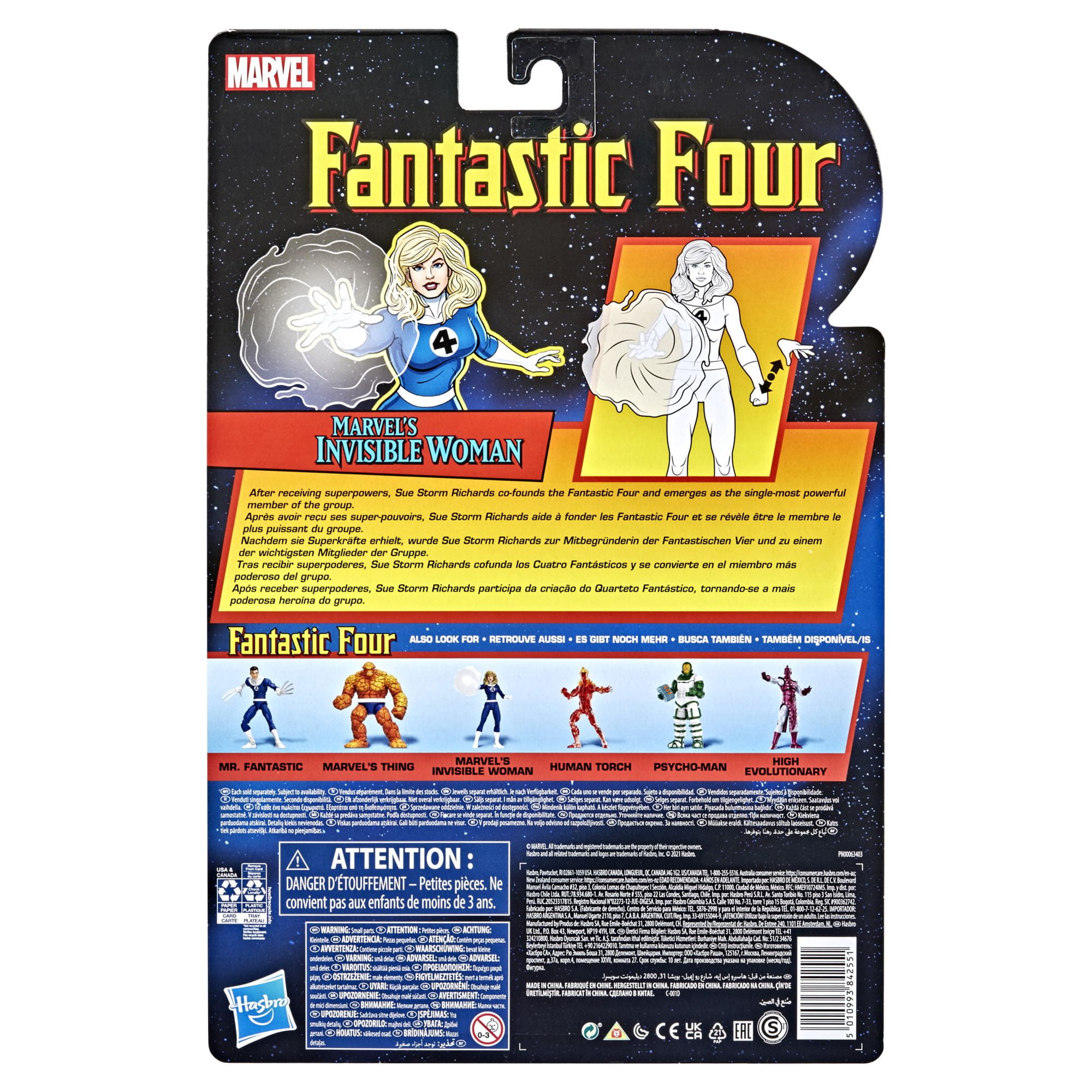 Marvel: Legends Series Invisible Woman Kids Toy Action Figure for Boys and Girls Ages 4 5 6 7 8 and Up (6”)