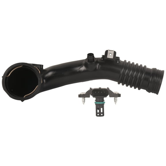 Fits BMW 535i 640i 740i X5 X6 3.0L Air Turbocharger Pipe Hose Rear Duct w/Sensor 13717609811