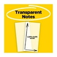 thumbnail image 2 of Post-it Transparent Sticky Notes, 2 7/8 in. x 5 7/8 in., 1 Pad, 2 of 12