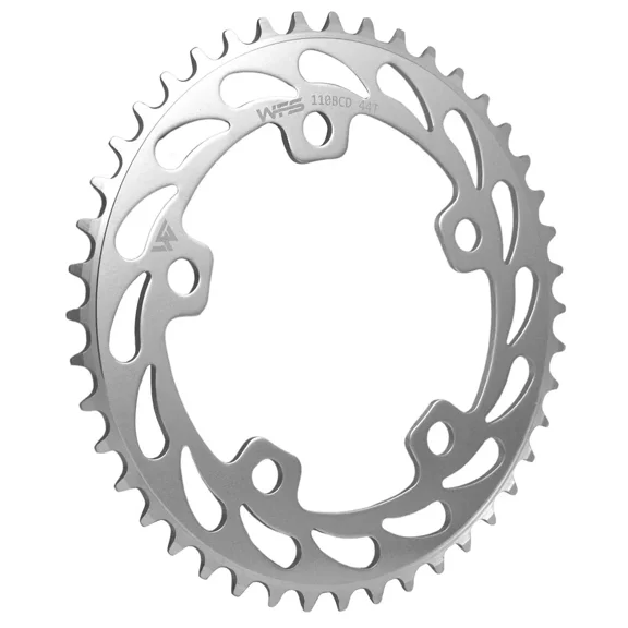 WFS Helix Chainring 44T 1/8" 110mm Old School BMX Single Speed Fixie , Silver #WFS3057