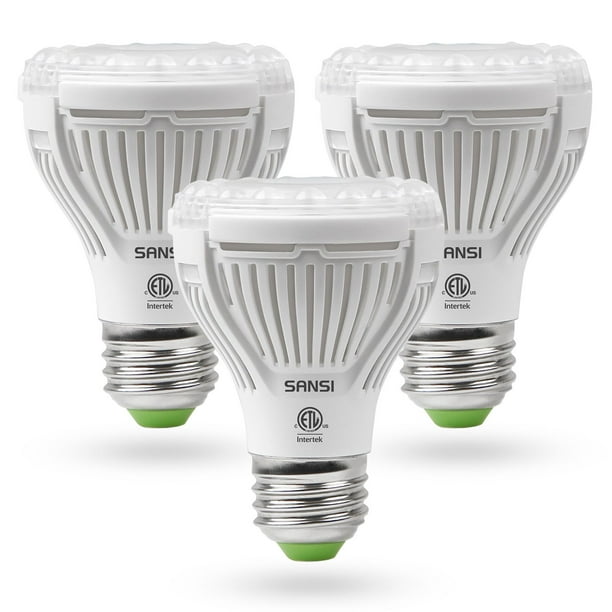 Bombilla LED de cultivo SANSI de espectro completo de 10 W (paquete de 3)