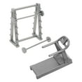 thumbnail image 6 of WEUVEB Dollhouse Fitness Equipment Set, Grey Plastic Miniature Indoor Gym Accessories, 2 Pieces for Dollhouse Scenes, 6 of 9
