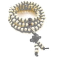 thumbnail image 1 of 8mm Wood Necklace Tibetan White Sandal 108pcs Bead Buddhist Prayer Bracelet Man, Woman---Product code 40518, 1 of 5