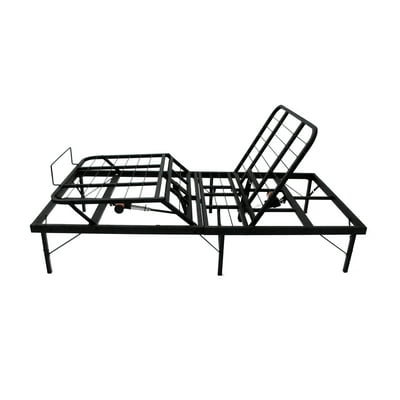 Pragma Bed Adjustable TwinXL Bed Frame Black