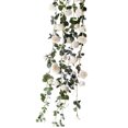 thumbnail image 2 of 1.8 m Vides de rosas artificiales Flores de seda falsas Guirnaldas Colgando Rosa Telón de fondo de boda Oficina en casa Decoración de arco Yuarrent HA1071-02B, 2 of 6