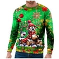 thumbnail image 2 of GDREDA Sweat à Capuche pour Hommes - Haut de Sport Polyvalent pour l'Hiver, Col Rond, Mode Urbaine Décontracté, 2 of 4