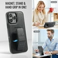 thumbnail image 5 of ELEHOLD Case for iPhone 14, Premium Leather Case with Kickstand and Grip Strap,Black, 5 of 6