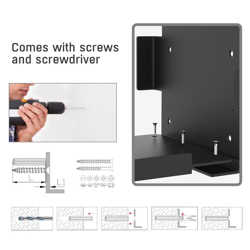 Wall Mount for Xbox Series X –Mounts Xbox Series X on a Wall by Your TV,Wall Shelf Bracket Kit for XSX System