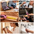 thumbnail image 4 of Juego de herramientas GRENPRO Pink de 188 piezas con taladro inalámbrico de 110 V, 4 of 9