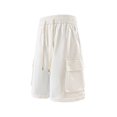 thumbnail image 4 of Pantalones cortos informales para hombre: corte holgado, pierna recta, largo medio, para casa, playa y actividades al aire libre en verano, múltiples bolsillos, poliéster., 4 of 4