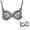 Black, variant on Love Infinity Urn Pendant with Chain Memory Necklace for Cremation Ashes Holder Memorial Jewelry