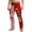 A-Red401, variant on XIAONU Mens Polka Dot Check Print Pants Relaxed Full Length Belted Trousers Breathable Casual Street Bottoms