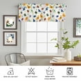 thumbnail image 6 of Kitchen Valances for Window, Dragonflies Spiders Butterfly Light Filtering Rod Pocket Valance Curtain, Seamless Insects Theme Short Curtains Window Topper for Bedroom Bathroom Living Room 42x12in, 6 of 9