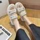 thumbnail image 2 of SANR 2022, sandalias de moda para mujer, novedad de verano, bordado plano, talla 35-40, zapatos informales de diseñador romano, sandalias con plataforma 38 Gao Jinjia LED, 2 of 2