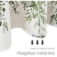thumbnail image 6 of Olive Green Eucalyptus Shower Curtain Sets, Watercolor Leaves on The Top Plant with Floral Bathroom Decoration 36x72 Inch with Hooks, 6 of 6