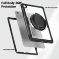 thumbnail image 3 of FJLBDE Case for Samsung Galaxy Tab A11+ Plus 11 Inch 2025/A9+ Plus 2023 with 360 Rotating Stand, Shoulder Strap, Heavy Duty Shockproof Cover, Transparent, 3 of 7