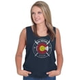 thumbnail image 3 of Colorado Retro Ski Patrol Distressed Tank Top T Shirts Men Women Brisco Brands S, 3 of 6