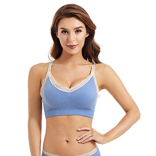 Desirelove Nursing Bra 3 Pack Maternity Seamless Bras with Removable Spill Prevention Pads… Desirelove Nursing Bra 3 Pack Maternity Seamless Bras with Removable Spill Prevention Pads…