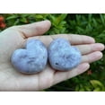 thumbnail image 5 of Lepidolite Gemstone Hearts, Polished Lepidolite Puffy Hearts, Lepidolite Palm Stone, Lepidolite Heart (10 Hearts）, 5 of 9