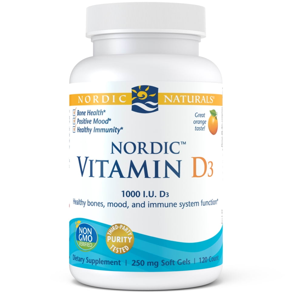 Nordic Naturals Vitamin D3 Softgels, 250 Mg, 120 Ct - Walmart.com
