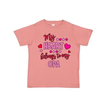 

Inktastic My Heart Belongs to my Opa Gift Toddler Boy or Toddler Girl T-Shirt