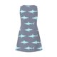 thumbnail image 5 of Vestido de Playa de Mujer para las Imágenes de la Moda de Verano de Bolsillo de Impresión sin Mangas Vestido de Cuello en V, Poliéster, 5 of 7