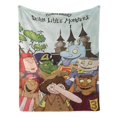 thumbnail image 2 of Siete Monstruitos anti-pilling, suave, ligera, esponjosa y acogedora de lujo para hogar y cocina – Perfecta para niños y adultos, 100 x 150 cm, 2 of 6