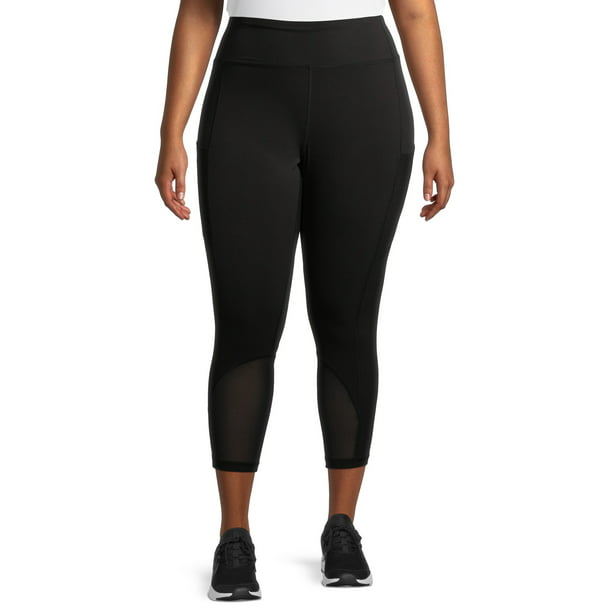 Athletic Works Women's Plus Size Mesh Active Capri - Walmart.com