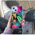 thumbnail image 5 of Hibiscus Flower Case for iPhone 13 Mini,Aesthetic Colourful Floral Plant Case for Men Women,Unique Soft TPU Bumper Case Cover, 5 of 5