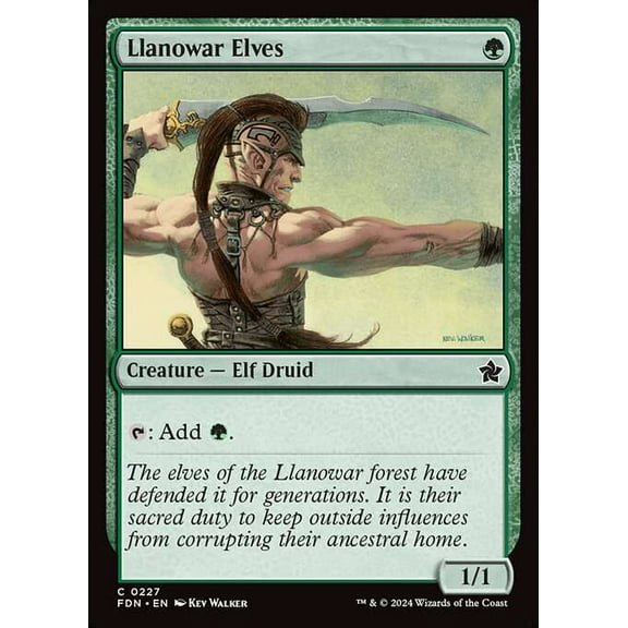MtG Foundations Common Llanowar Elves #227