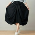 thumbnail image 2 of Riforla Women's Skirt Ethnic Style Cute Beautiful Loose Skirt Womens Skirts Black One Size, 2 of 8