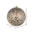 thumbnail image 2 of Vickerman N195876D 8 in. Mocha Crackle Ball Ornament, 2 of 2