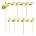 thumbnail image 1 of MOVTOTOP 60 Pcs Décorations de Cupcakes en Forme d'Abeille pour Fêtes d'Anniversaire, 1 of 8