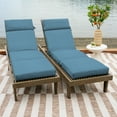 thumbnail image 3 of ARDEN Outdoor Chaise Cushion, 21 x 72, Water Repellent, Fade Resistant 21 X 72, French Blue Texture, 3 of 6