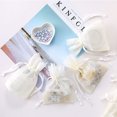 thumbnail image 3 of Naiovety Draw String Bags Candy Jewellery Gauze Festival Pouch Proposal Party Birthday Wedding Storage Gifts Pocket Engagement Blanco 20piezas, 3 of 6