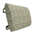 thumbnail image 1 of Fruits Lumbar Pillow, Summer Vibes with Strawberry Branch Garden Leaf Nature Joyful Season Print, Soft Back Cushion Office Chairs with Adjustable Straps, 14" x 13", Red Fern Green White, by Ambesonne, 1 of 7