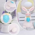 thumbnail image 2 of LSLJS Easter Bunny Plush Doll, Easter Decorations 9 inch White Rabbit with Bow and Eggs Stuffed Toys, Cute Standing Bunny Animals Statue Vintage Style Bunny Doll Easter Spring Decor Gifts for Kids, 2 of 6