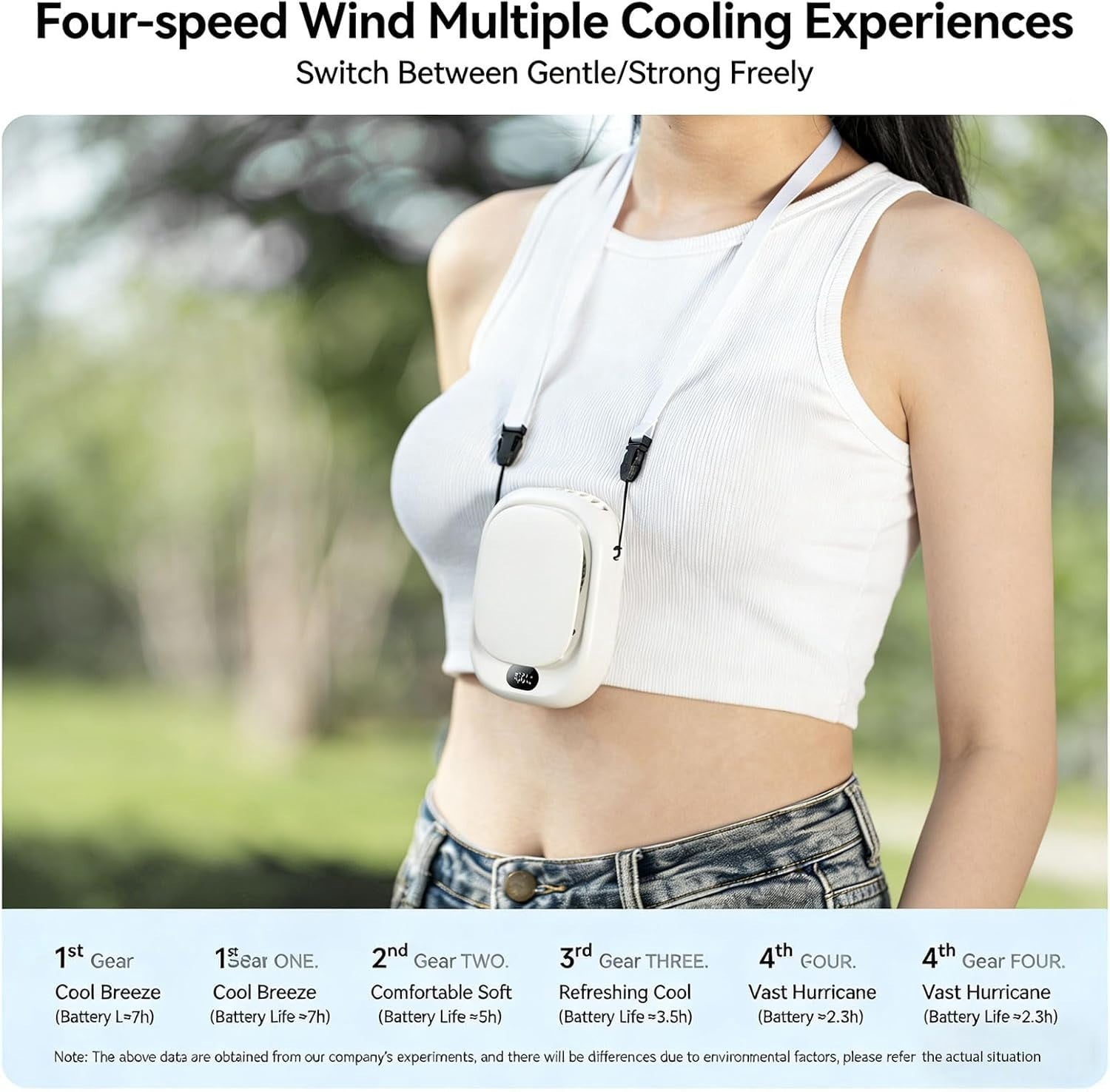 Desktop Fan 2-in-1 Rechargeable Hand Warmer with Digital Display,Hands-Free Cooling Fan for Outdoor Work