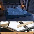 thumbnail image 4 of EnHomee Queen Bed Frame with Headboard and Storage,Upholistered Queen Bed with Drawers Beige Queen Storage Bed with 2 Large Drawers,Beige Bed Frame with Storage, Beige, 4 of 7