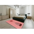 thumbnail image 5 of Ahgly Company Machine Washable Indoor Rectangle Transitional Grapefruit Red Area Rugs, 2' x 5', 5 of 7