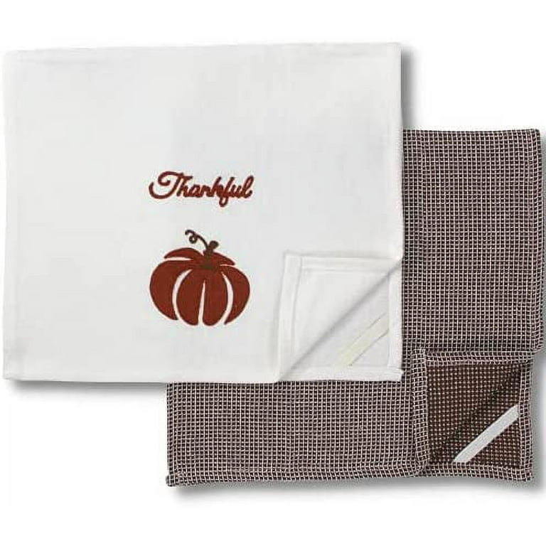 Apple Pie Bonfire & Turkey Waffle Weave Microfiber Kitchen Towel