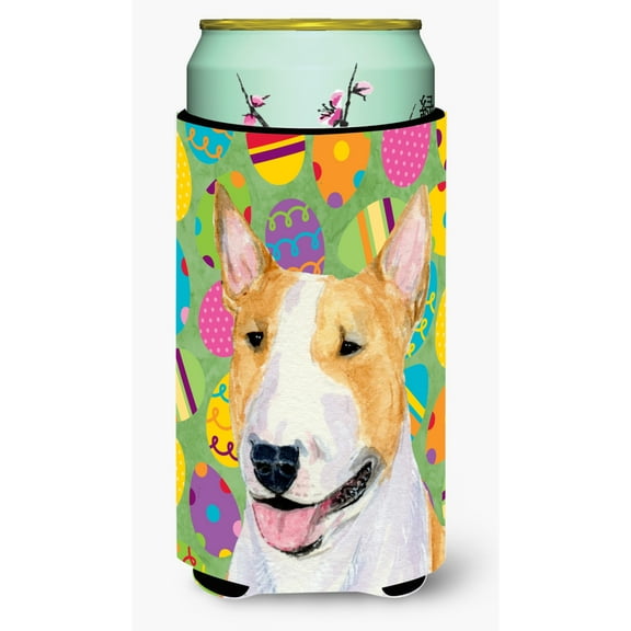 Bull Terrier Easter Eggtravaganza Tall Boy Hugger