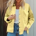 thumbnail image 2 of Jackets for Women Fall Jacket Women's Retro Street Style Denim Jacket With Edges, 2 of 5