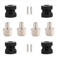 thumbnail image 3 of 4 Adaptadores de Transmisión de Cubo de Rueda Hexagonal de 12 Mm, Acoplador Combinador de Extensión de 12 mm para 1/10 RC Car Crawler SCX10 D90, Negro, 3 of 5