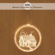 thumbnail image 5 of Luz colgante 3D Lámpara de cadena LED Iluminación Decoración Luz de Navidad para el hogar Dormitorio Habitación HOGAR Yuarrent HA001724-09B, 5 of 7