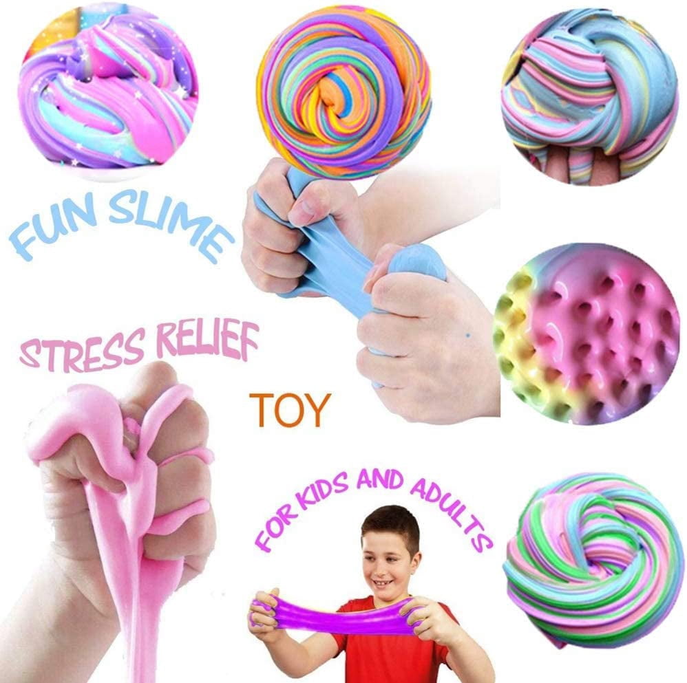 30 Pack Butter Slime Kit, Scented Slime Supplies Kit for Girls and Boys, Stress Relief Toy for Kids Education, Party Favor, Gift and Birthday