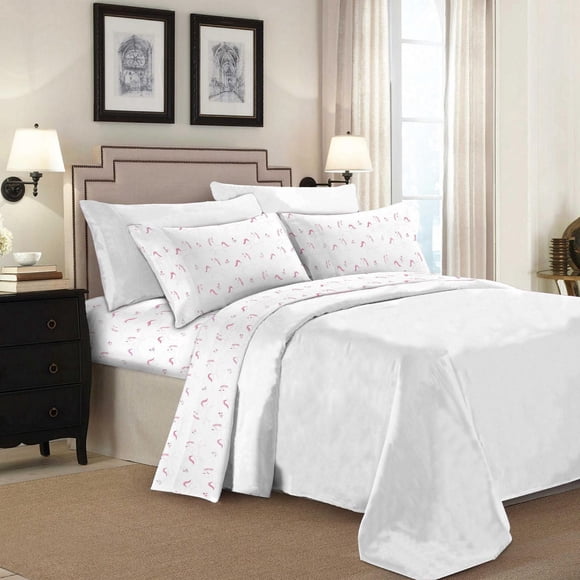 Johnson Home Premium Parure de lit en flanelle de coton peigné ultra pelucheux 160 g/m², respirant et durable – Poche profonde – Facile à installer – Draps confortables