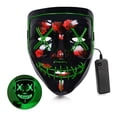 thumbnail image 2 of Halloween LED Glow Purge Mask Stitches EL Wire Light Up Costume Party Cosplay, 2 of 5