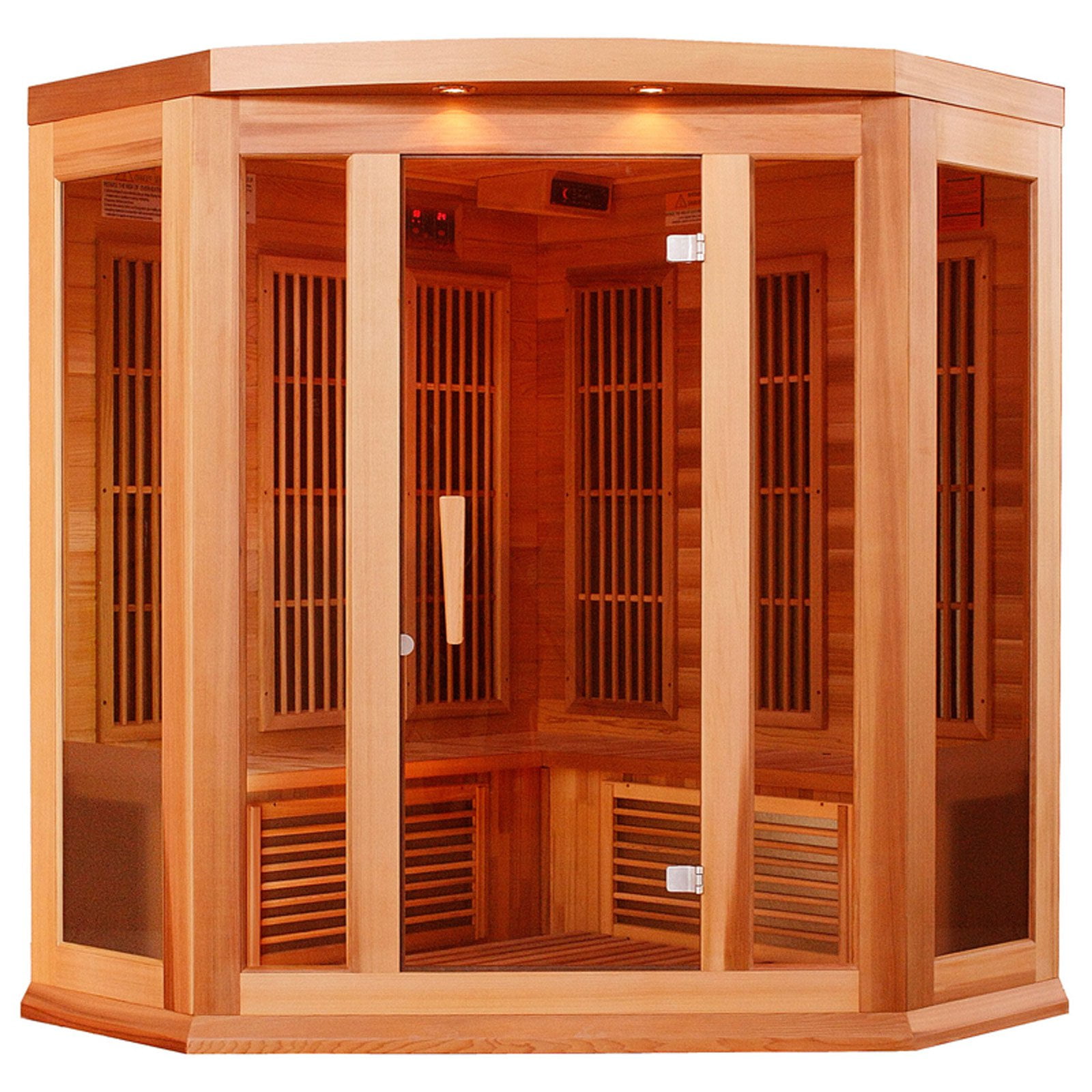 Maxxus Sauna 3 Person Corner Carbon Sauna by Maxxus Saunas