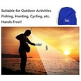 thumbnail image 2 of GRNSHTS Unisex Beanie Hat with Light - 5 Bright Integrated LEDs Headlamp - Great for Men Women Camping, Sports, Jogging, Walking, Grilling, Outdoor Activities, Party, Holiday (Blue), 2 of 14